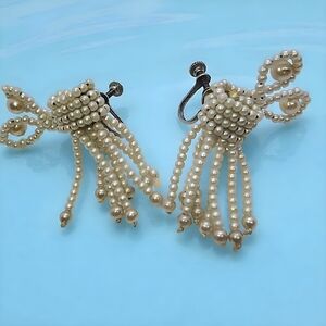 Vintage Pearl Clip-On Earrings